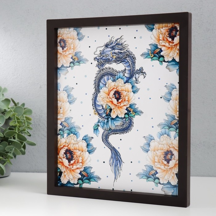 Ключница открытая Ключница открытая "Цветочный дракон" 27х22 см