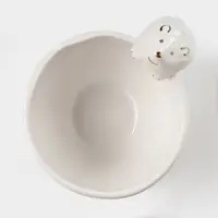 Салатник Доляна &laquo;Ёжик в золотом&raquo;, 300 мл, 12.5&times;10.2&times;8.7 см, белый