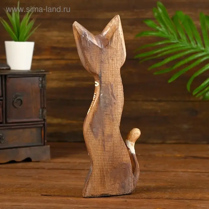 Сувенир дерево  Сувенир дерево "Грациозная кошка" 4,5х9х30 см