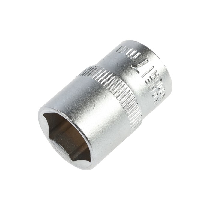 Головка торцевая шестигранная ТУНДРА, под квадрат 1/2 Головка торцевая шестигранная ТУНДРА, под квадрат 1/2", 17 мм, CrV