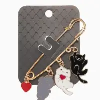 Булавка &laquo;Котята&raquo;, игривые, 7 см, цветная в золоте