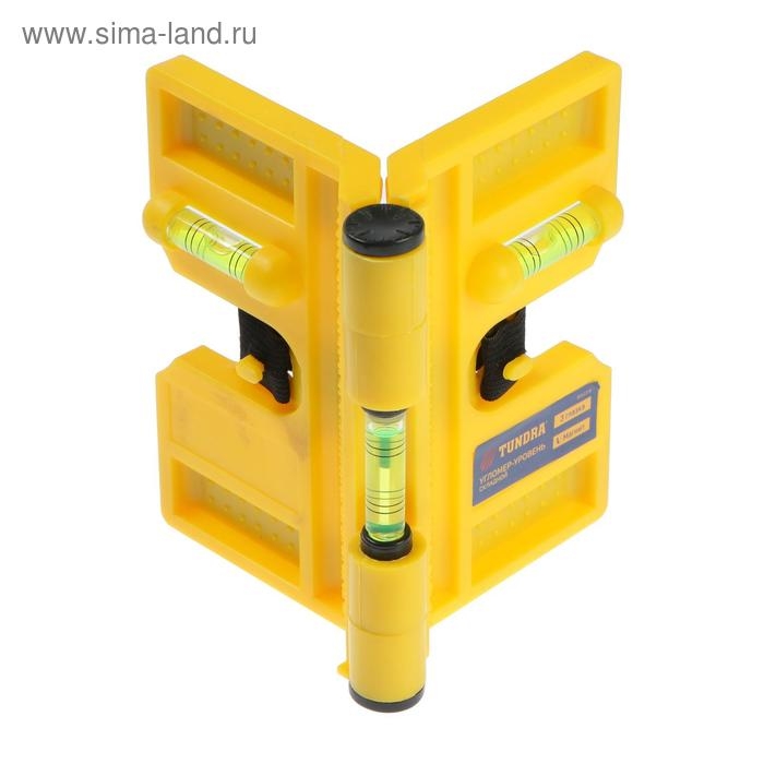 Уровень угловой магнитный ТУНДРА, складной, 3 глазка Уровень угловой магнитный ТУНДРА, складной, 3 глазка