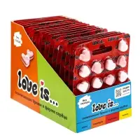 Освежающие конфеты Love is, со вкусом клубники в блистере, 10.8 г