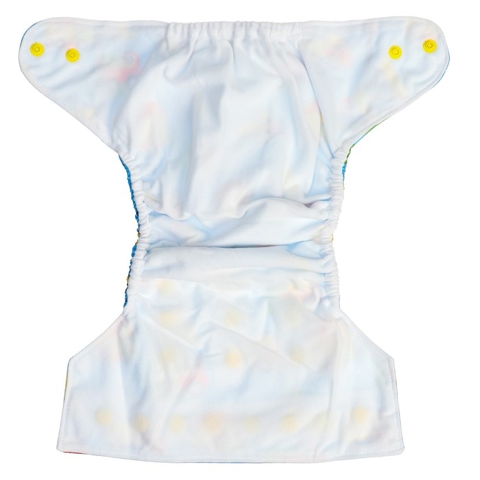 Многоразовый подгузник «Транспорт», 3-15 кг, голубой, Крошка Я