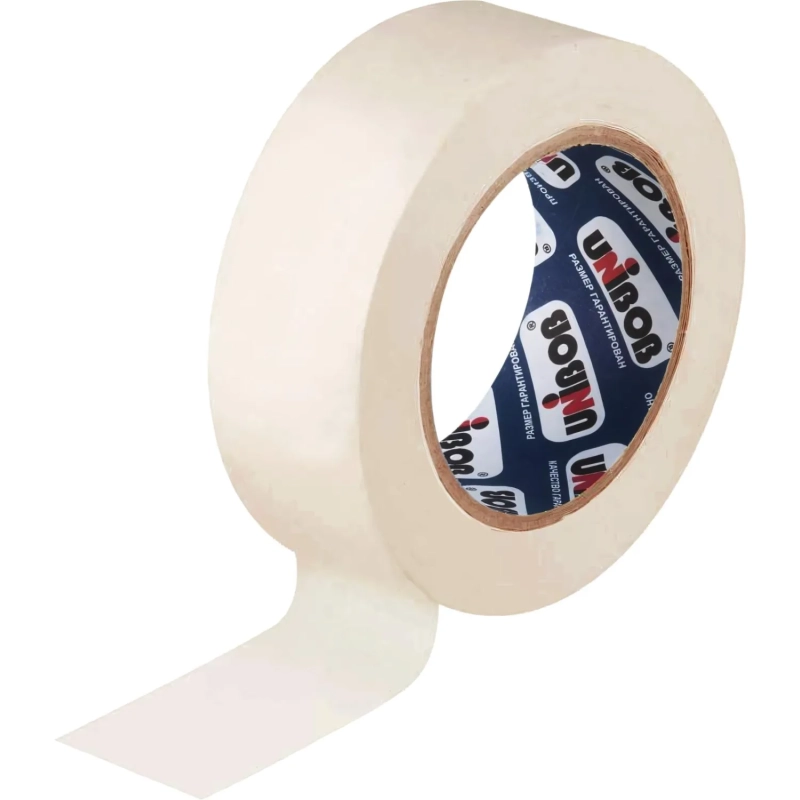 Клейкая лента бумажная (малярная) 48мм х 25м, креппированная