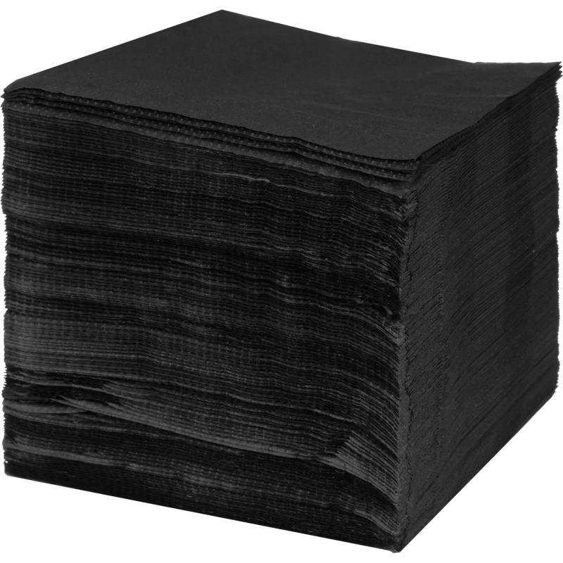 Салфетки бумажные 2-сл. 24х24 черные 250 шт./уп