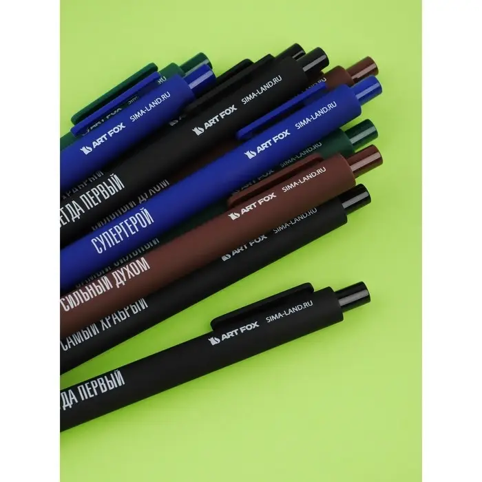 Набор автоматических пластиковых ручек "Самый сильный" шариковые, 0,7 мм