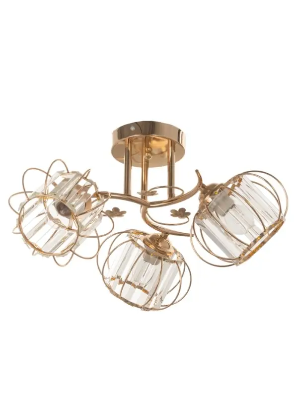 Люстра &laquo;Переливы&raquo; 3&times;40 Вт Е27 золото