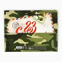 Пакет подарочный ламинированный, упаковка, &laquo;С 23 февраля&raquo;, MS 23&times;18&times;8 см