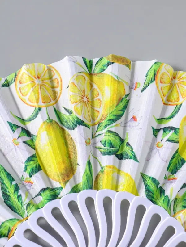 Веер складной &laquo;Цветение лимонов&raquo;, 22.5 см