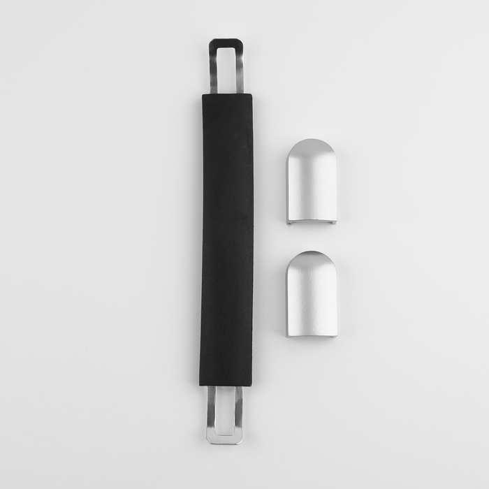 Ручка для чемодана, пластик, 20 × 2,2 см, цвет чёрный/серебряный Ручка для чемодана, пластик, 20 × 2,2 см, цвет чёрный/серебряный