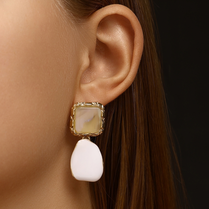 Серьги ассорти «Геометрия» соединение фигур, цвет золото Серьги ассорти «Геометрия» соединение фигур, цвет золото