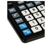Калькулятор настольный Eleven Business Line CDB1201-BK, 12 разрядов, двойное питание, 155 х 205 х 35мм, черный