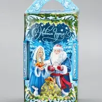 Подарочная новогодняя коробка «Новогодняя карусель», для сладких подарков, 10.6×10.6×18.8 см Подарочная новогодняя коробка «Новогодняя карусель», для сладких подарков, 10.6×10.6×18.8 см