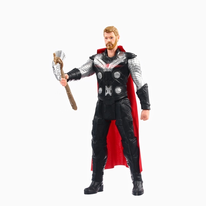 Фигурка MARVEL «Мстители. Тор с короткими волосами», коллекционная, с оружием, световые эффекты Фигурка MARVEL «Мстители. Тор с короткими волосами», коллекционная, с оружием, световые эффекты