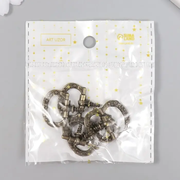 Ручка для шкатулки металл Ручка для шкатулки металл "Подкова" бронза 2,6х2,4 см