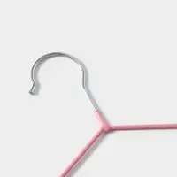 Плечики - вешалки для одежды Доляна, 29.5&times;16.5 см, 10 шт., детские, антискользящее покрытие, розовые