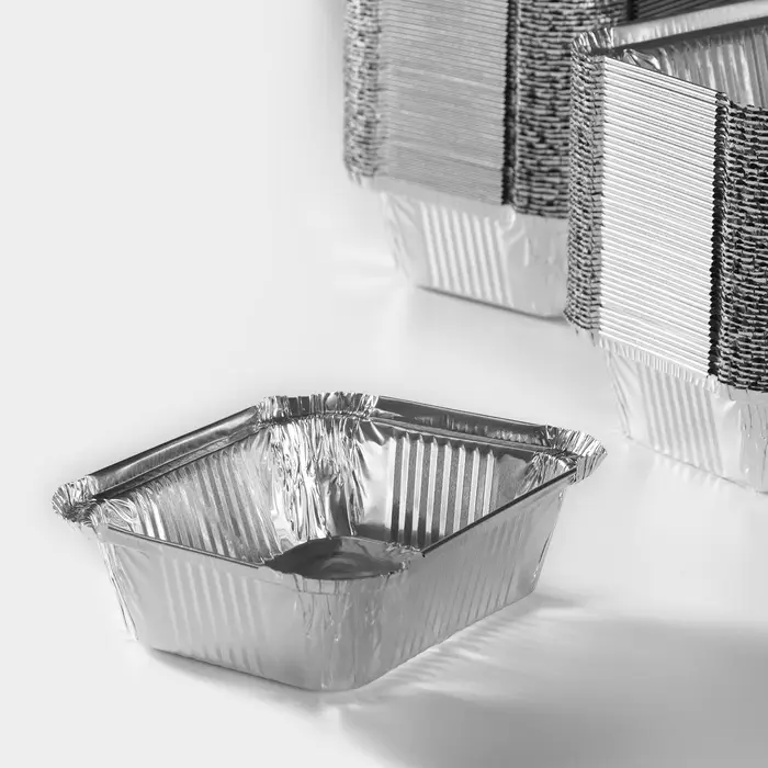 Форма из фольги для выпечки и запекания Доляна, 430 мл, 14×11,5×4,5 см Форма из фольги для выпечки и запекания Доляна, 430 мл, 14×11,5×4,5 см