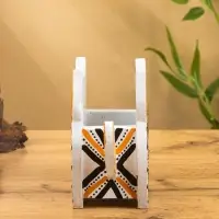 Подставка под ручки &laquo;Котик&raquo;, 12&times;8&times;15 см, дерево албезия