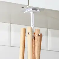 Держатель - крючок для кухонных принадлежностей Доляна Hold, пластик, белый