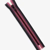 Молния &laquo;Трактор&raquo;, №5, неразъёмная, замок автомат, 18 см, красная, чёрная