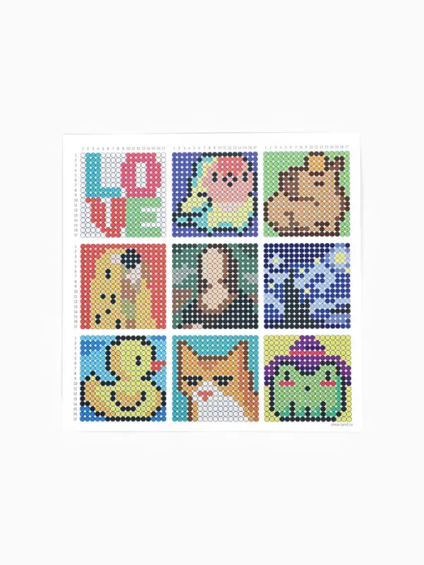 Стикеры для остатков круглых страз