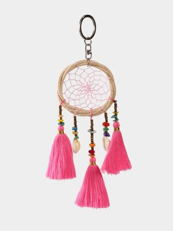 Брелок Брелок "Ловец снов" 17 см, цв. розовый