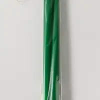 Набор свечей античных 25 см, 2 шт., 58 г, 7 ч, зелёный