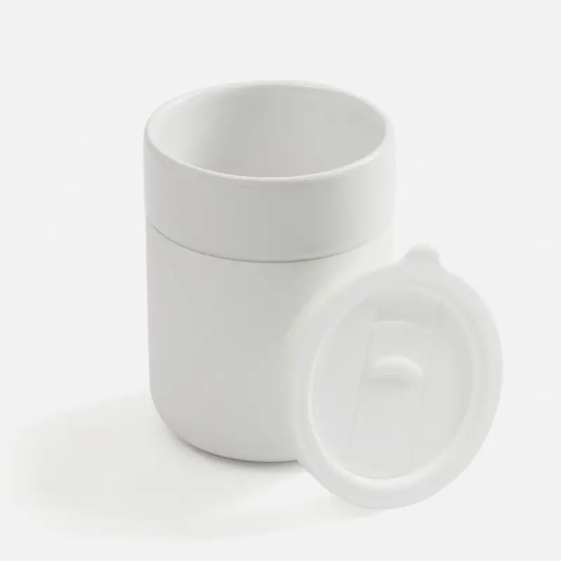 Кружка Nabo с силиконовым держателем, белая Кружка Nabo с силиконовым держателем, белая