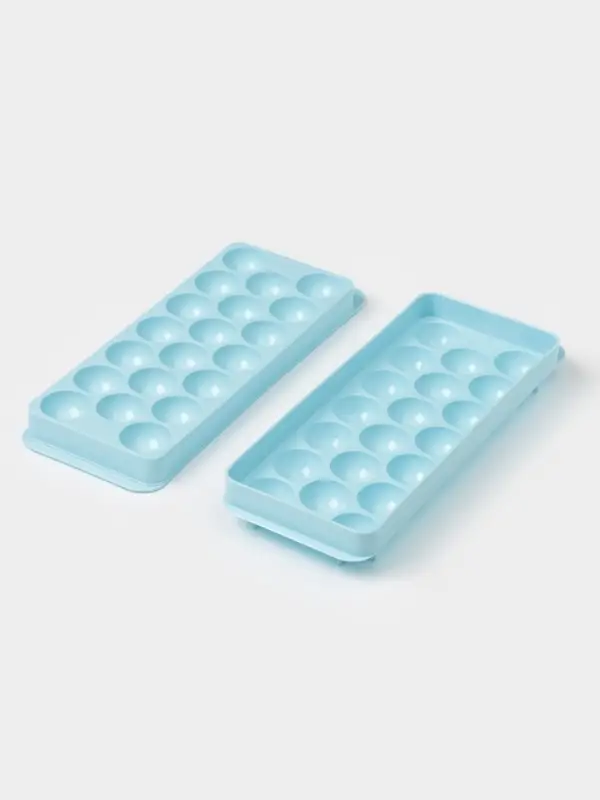 Форма для льда &laquo;Шар&raquo;, 20 ячеек, пластик, голубая