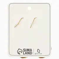 Серьги метал &laquo;Аутентичность. Змея&raquo;, цвет чернёное золото