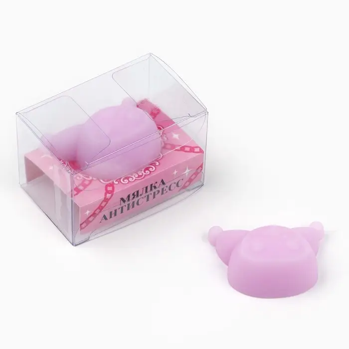 Мялка антистресс &laquo;Мяк жмяк&raquo;, фиолетовая, 4.4&times;3.5 см