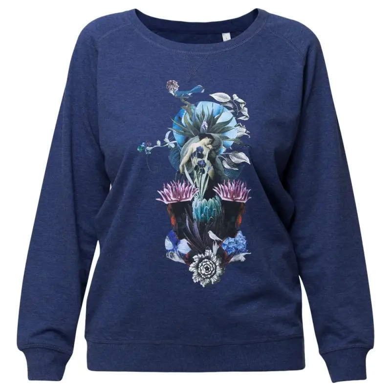 Толстовка Beauty Sleep, синий меланж, размер S Толстовка Beauty Sleep, синий меланж, размер S