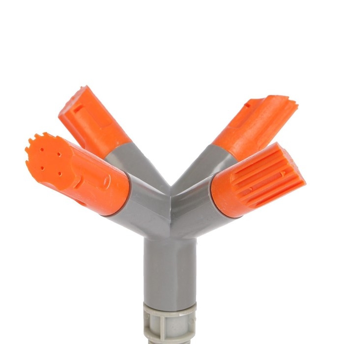 Распылитель 4-лепестковый, 28 см, штуцер под шланги 1/2 Распылитель 4-лепестковый, 28 см, штуцер под шланги 1/2", 3/4", пика, ABS пластик, Greengo