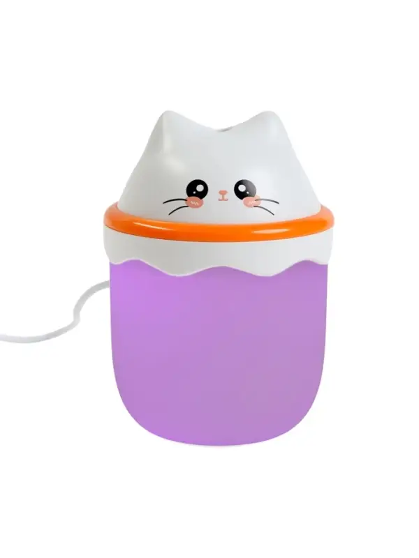 Увлажнитель HM-16 "Котенок", ультразвуковой, 0.21 л, подсветка, USB ( в комп-те)