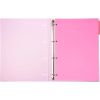 Бизнес-тетрадь Attache Rainbow Style А4 на кольцах, смен.блок, розов