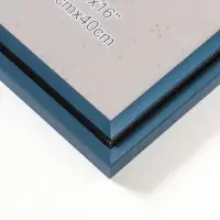 Фоторамка пластик 30х40 см "Остин" иссиня-чёрный 44,2х34,2х1,5 см