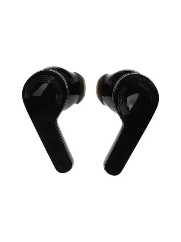 Наушники беспроводные KM12, TWS, вкладыши, Bluetooth 5.0, 30/200 мАч, чёрные в прозрачном кейсе