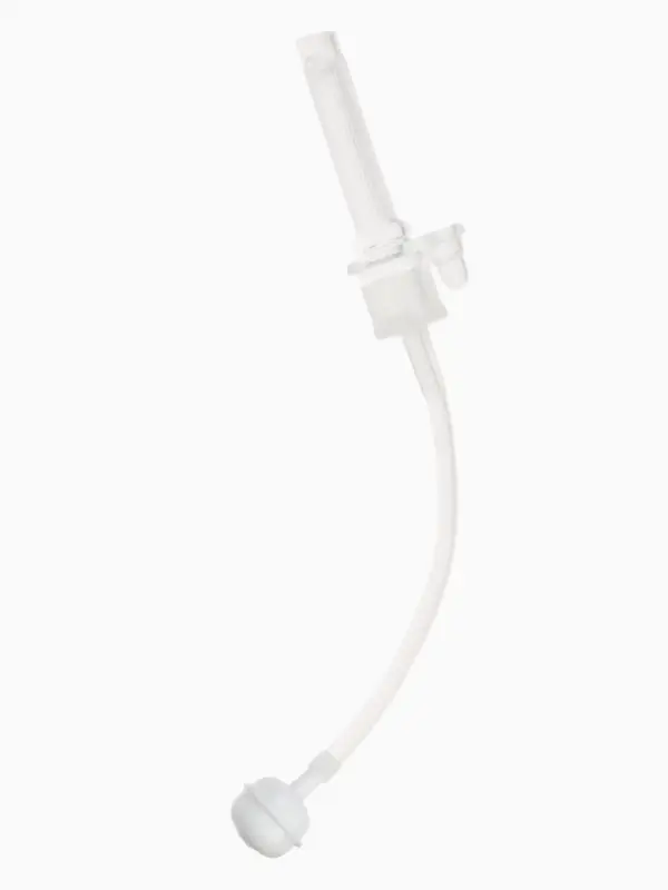 Поильник - непроливайка детский с силиконовой трубочкой и грузиком, от 9 мес., 350 мл., на ленте, цвет голубой, Крошка Я