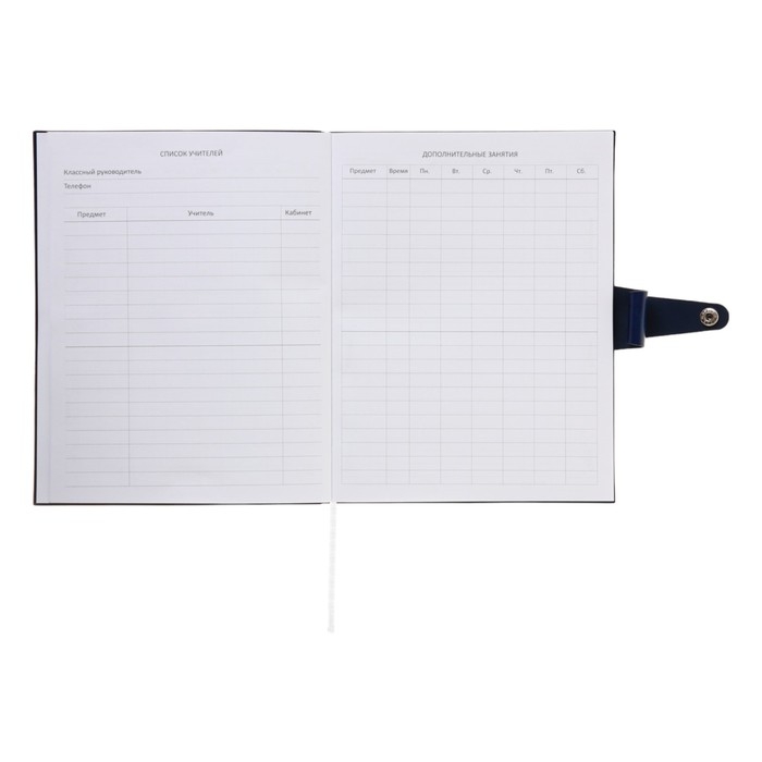 Дневник универсальный для 1-11 класса Favorite, мягкая обложка, на кнопке, искусственная кожа, тиснение фольгой, хлястик, ляссе, 48 листов