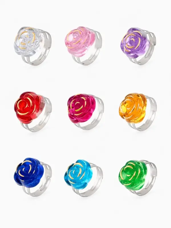 Кольцо &laquo;Выбражулька. Розочка&raquo;, МИКС, безразмерное