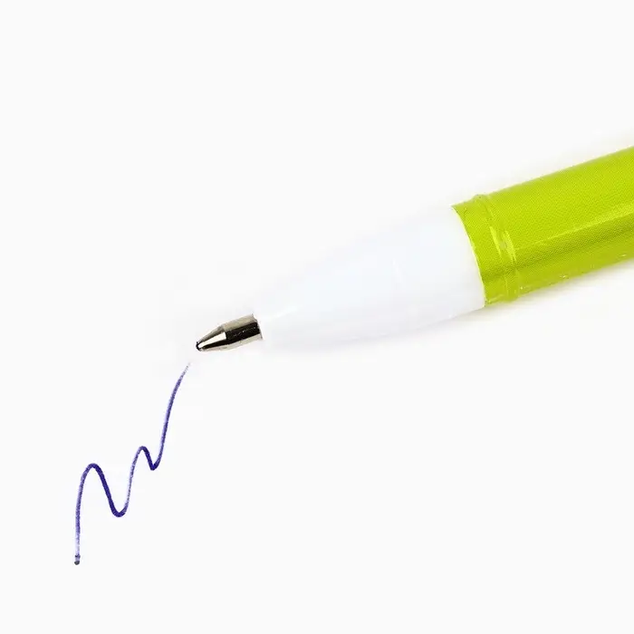 Ручка шариковая, синяя паста, 0.5 мм, пластиковый корпус с колпачком «PROвыбор, зеленая»