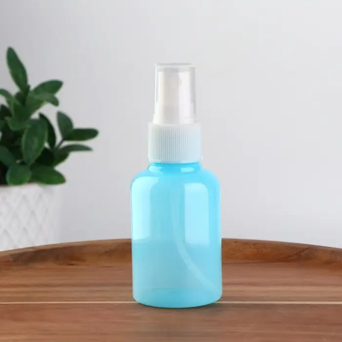 Бутылочка для хранения, с распылителем, 50 мл, голубая