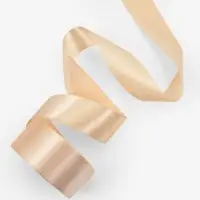 Лента атласная, 40 мм, 23&plusmn;1 м, светло-бежевая
