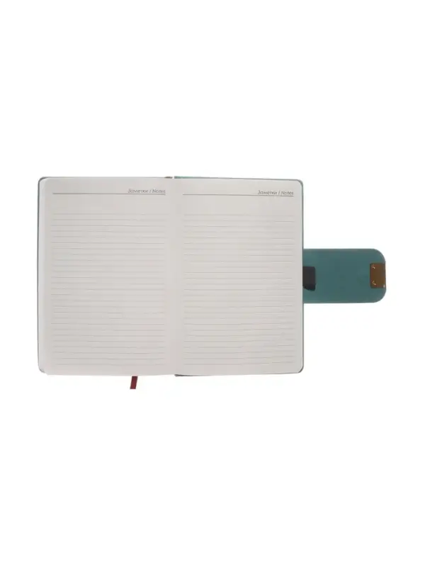 Ежедневник недатированный формат А5, с хлястиком, 96л, линия, пвх, Изумрудный Ежедневник недатированный формат А5, с хлястиком, 96л, линия, пвх, Изумрудный