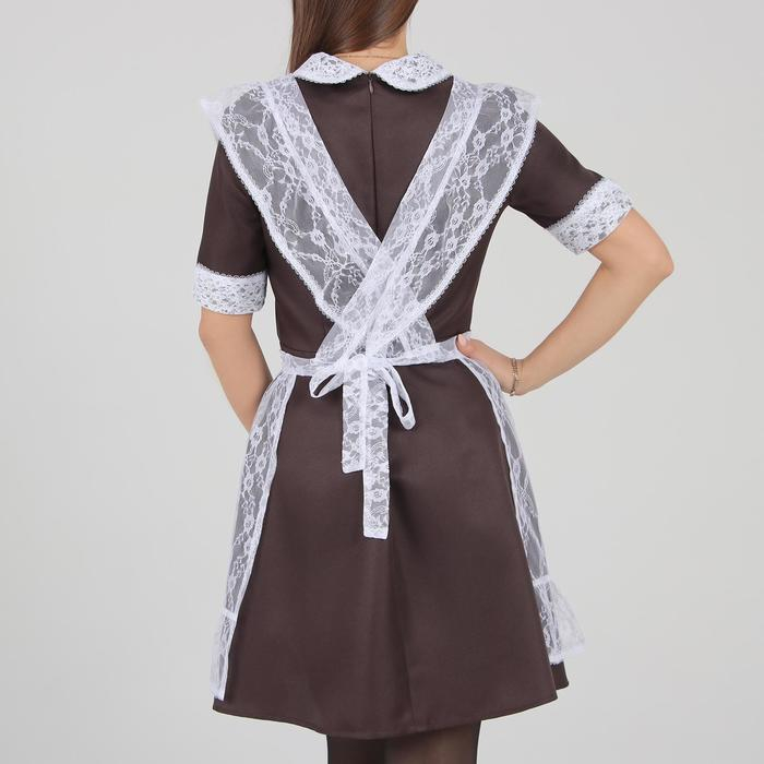 Школьный фартук, гипюр, мелкие цветы, р. 42-50, цвет белый + набор шаров 5 шт. Школьный фартук, гипюр, мелкие цветы, р. 42-50, цвет белый + набор шаров 5 шт.