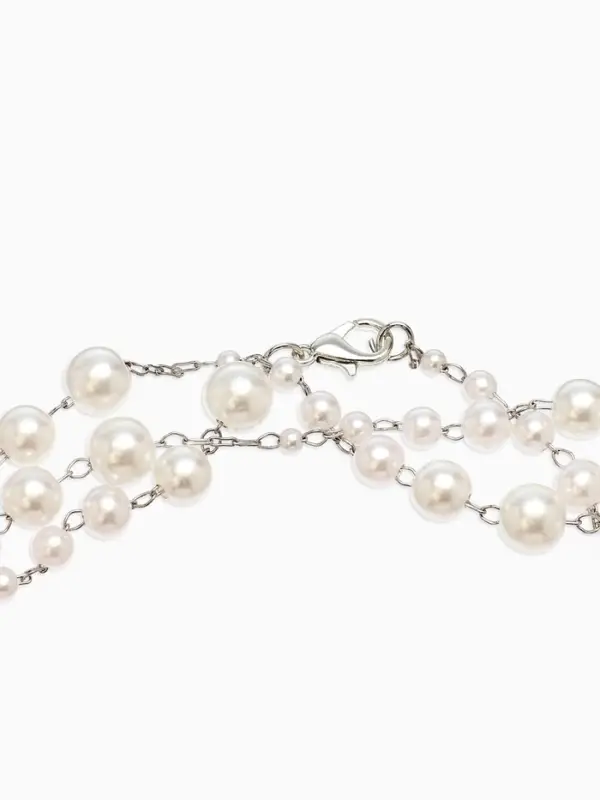 Бусы жемчужные d=3,4,5,6,8,10, цвет белый в серебре