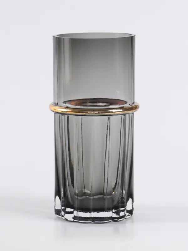 Ваза для цветов &laquo;Лоренцо&raquo;, 20&times;8.5 см, стекло, чёрная