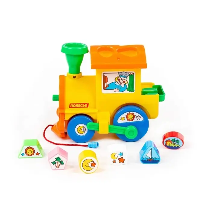 Игрушка-каталка с сортером &laquo;Занимательный паровоз&raquo;