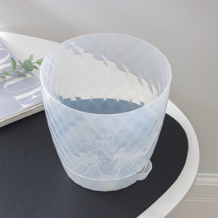 Горшок для цветов с прикорневым поливом «Румба», 3 л, цвет прозрачный Горшок для цветов с прикорневым поливом «Румба», 3 л, цвет прозрачный